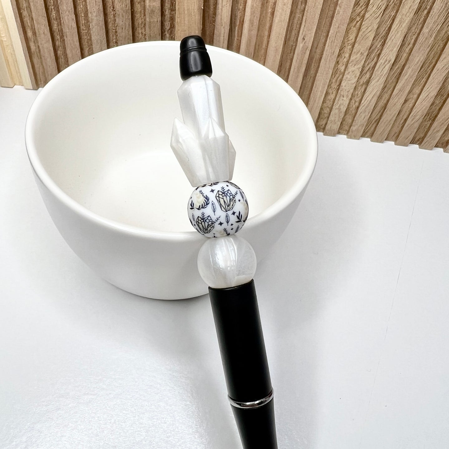 White Crystal Plastic Pen